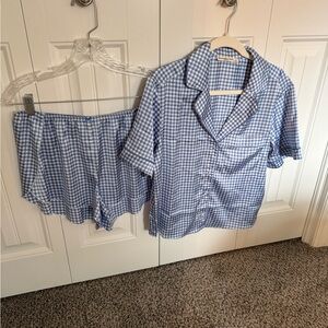 Abercrombie & Fitch Blue Checkered Sleepwear